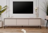 TV-Lowboard Brebbia in sand und schwarz TV Unterteil 175 cm