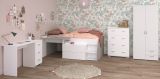 Parisot Kinder- und Jugendzimmer Milky11 in wei und grau Loft Komplett-Set 4-teilig