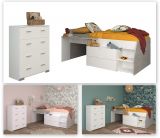 Parisot Kinder- und Jugendzimmer Milky16 in wei und grau Loft Komplett-Set 2-teilig