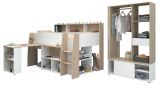 Parisot Kinder- und Jugendzimmer Lucas11 in wei und Eiche Komplett-Set 2-teilig