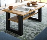 Couchtisch Eldon in Artisan Eiche und grau Beistelltisch 90 x 50 cm