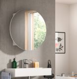 Badezimmer Spiegelschrank Roove in wei Badschrank rund, Soft-Close-Funktion