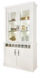 Vitrine Fiastra in wei Pinie Landhaus Buffet 110 x 207 cm, Soft-Close-Funktion