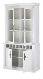 Vitrine Fiastra in wei Pinie Landhaus Buffet 110 x 207 cm, Soft-Close-Funktion