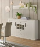 Wandboard Fiastra in wei Pinie Landhaus Wandregal 150 cm