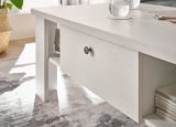Couchtisch Fiastra in wei Pinie Landhaus Beistelltisch 107 x 67 cm, Soft-Close-Funktion
