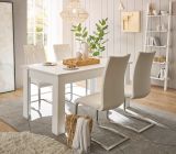 Esstisch Fiastra in wei Pinie Landhaus Tisch 160 x 90 cm