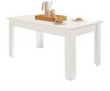 Esstisch Fiastra in wei Pinie Landhaus Tisch 160 x 90 cm