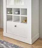 Wohnwand Fiastra in wei Pinie Landhaus Wohnkombination 4-teilig, Soft-Close-Funktion