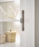 Wohnwand Fiastra in wei Pinie Landhaus Wohnkombination 4-teilig, Soft-Close-Funktion