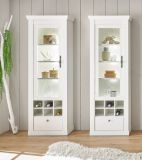 Wohn- und Esszimmer Set 3-teilig Fiastra in wei Pinie Landhaus, Soft-Close-Funktion