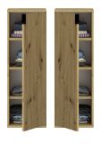 Schuhschrank Line-Up in Artisan Eiche Mehrzweckschrank 30 x 99 cm