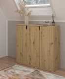 Schuhschrank Line-Up in Artisan Eiche Mehrzweckschrank 61 x 99 cm