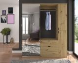 Schuhschrank Line-Up in Artisan Eiche Mehrzweckschrank 61 x 99 cm