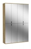 Garderobenschrank mit Spiegel Line-Up in Artisan Eiche Mehrzweckschrank 122 x 193 cm