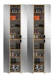 Garderobenschrank mit Spiegel Line-Up in Artisan Eiche Mehrzweckschrank 122 x 193 cm