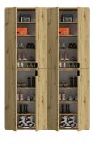 Garderobenschrank Line-Up in Artisan Eiche Schuhschrank 122 x 193 cm