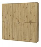 Garderobe und Kleiderschrank Line-Up in Artisan Eiche Mehrzweckschrank 183 x 193 cm
