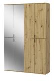 Garderobe und Kleiderschrank mit Spiegel Line-Up in Artisan Eiche Mehrzweckschrank 122 x 193 cm