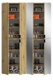 Garderobe und Kleiderschrank mit Spiegel Line-Up in Artisan Eiche Mehrzweckschrank 122 x 193 cm