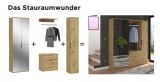 Garderobe Set Line-Up in Artisan Eiche Garderobenschrank 152 x 193 cm