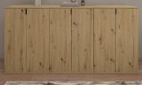 Sideboard Line-Up in Artisan Eiche Kommode Mehrzweckschrank 183 x 99 cm