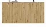 Sideboard Line-Up in Artisan Eiche Kommode Mehrzweckschrank 183 x 99 cm