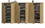 Sideboard Line-Up in Artisan Eiche Kommode Mehrzweckschrank 183 x 99 cm