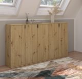 Sideboard Line-Up in Artisan Eiche Kommode Mehrzweckschrank 152 x 99 cm