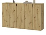 Sideboard Line-Up in Artisan Eiche Kommode Mehrzweckschrank 152 x 99 cm