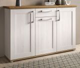 Sideboard Mirano in wei Lrche und Eiche Artisan Landhaus Kommode 137 cm