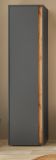 Schuhschrank Center in grau matt und Wotan Eiche Flurschrank 50 x 200 cm