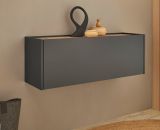 Hngeschrank Center in grau matt und Wotan Eiche Flurschrank hngend 100 cm