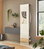 Hngeschrank Center in grau matt und Wotan Eiche Flurschrank hngend 100 cm