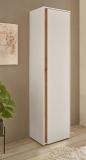 Schuhschrank Center in wei und Wotan Eiche Flurschrank 50 x 200 cm