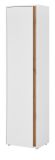 Schuhschrank Center in wei und Wotan Eiche Flurschrank 50 x 200 cm