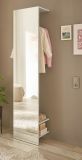Garderobe Center in wei Kompaktgarderobe mit Spiegel 50 x 200 cm