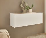 Hngeschrank Center in wei und Wotan Eiche Flurschrank hngend 100 cm