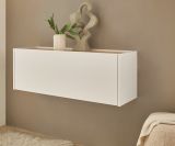 Hngeschrank Center in wei und Wotan Eiche Flurschrank hngend 100 cm