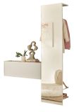 Garderobe Set 2-teilig Center in wei und Wotan Eiche Garderobenkombination 150 x 200 cm