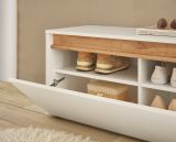 Garderobe Set 5-teilig Center in wei und Wotan Eiche Garderobenkombination 230 x 200 cm