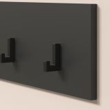 Garderobenleiste Esteban in grau Wandgarderobe 80 x 20 cm
