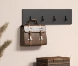 Garderobenleiste Esteban in grau Wandgarderobe 80 x 20 cm