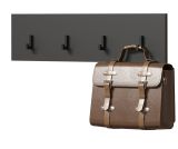 Garderobenleiste Esteban in grau Wandgarderobe 80 x 20 cm