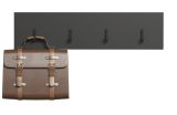Garderobenleiste Esteban in grau Wandgarderobe 80 x 20 cm