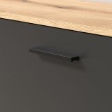 TV-Lowboard Esteban in grau und Evoke Eiche TV Unterteil 150 cm