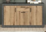 Sideboard Salvada in Evoke Eiche und Matera grau Kommode 149 x 83 cm
