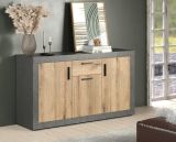 Sideboard Salvada in Evoke Eiche und Matera grau Kommode 149 x 83 cm