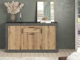 Sideboard Salvada in Evoke Eiche und Matera grau Kommode 149 x 83 cm