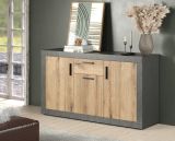 Sideboard Salvada in Evoke Eiche und Matera grau Kommode 149 x 83 cm